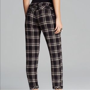 Free People plaid trousers